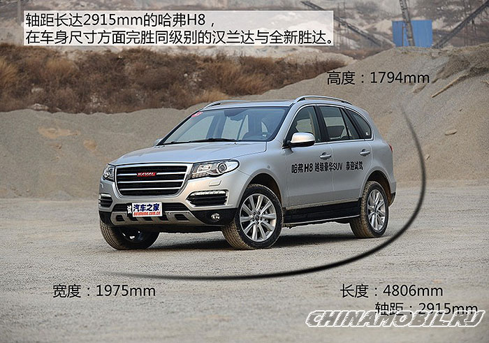 Haval H8: Body size